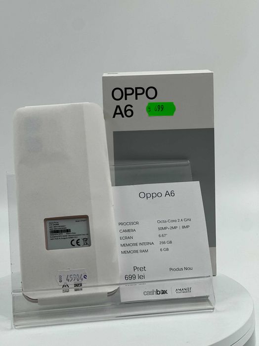 OPPO A6 256GB 6GB RAM PRODUS NOU Garantie 24 Luni CashBox
