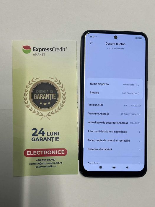 Telefon Xiaomi Redmi Note 11 (ag49 Esplanada b.9605) 2 ani garantie