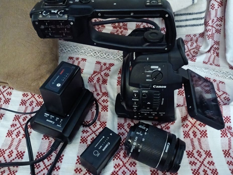 Canon 4000d-canon c100mk1