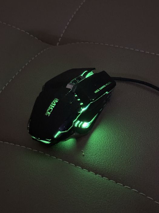 Проводная компьютерная мышь игровая RGB подсветка