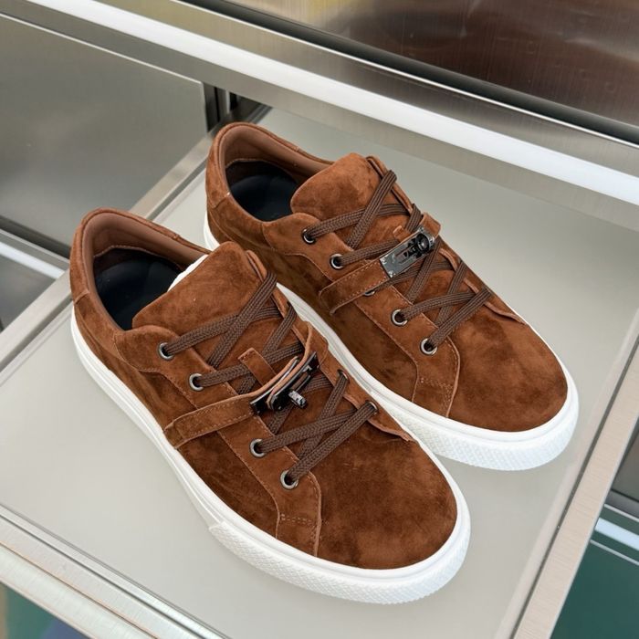 Adidasi Hermes Day Brown Originali  ! Premium Luxury -Piele intoarsa naturala 100% -Colectia noua !