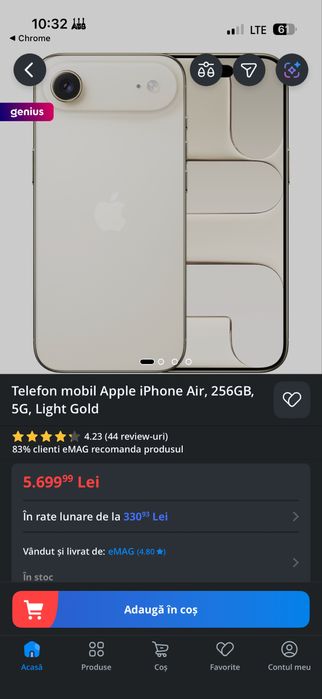 Vand iphone 17 air