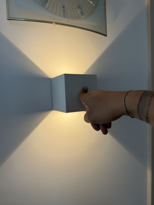 Set 3 Aplice LED Wireless SenFay, Încărcare USB-C, Unghi Lumină Reglabil, Alb