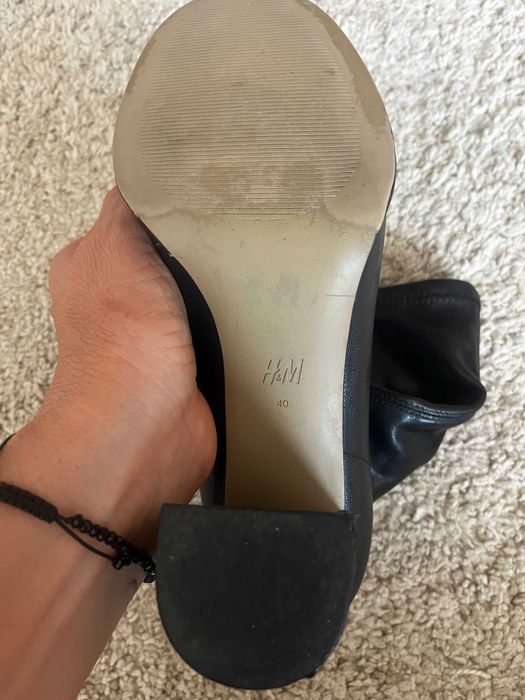 Botine H&M piele negre marime 40
