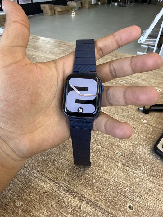Apple watch 7 seria blue