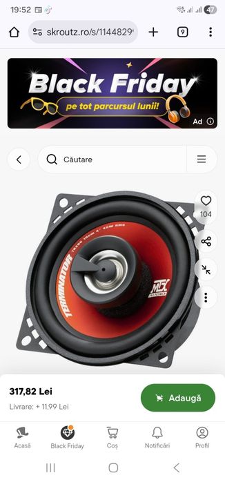 Subwoofer activ sony
