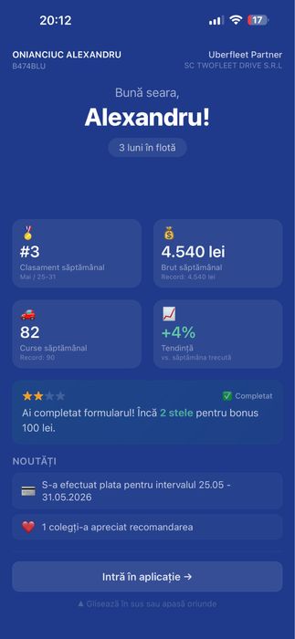Colaborare Blue - Bucuresti/ Tesla - Capri 500 lei