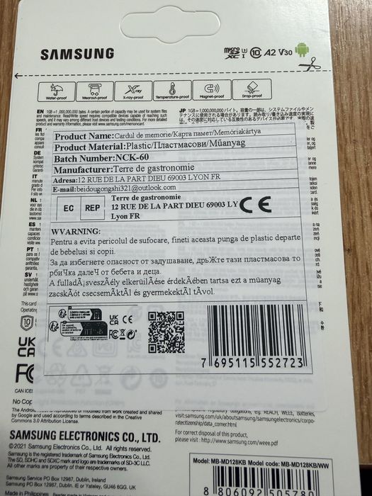 Card de memorie samsung 128 si 256 gb. Noi