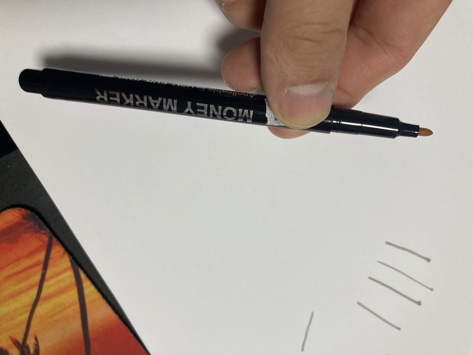 Маркер за проверка на фалшиви евро