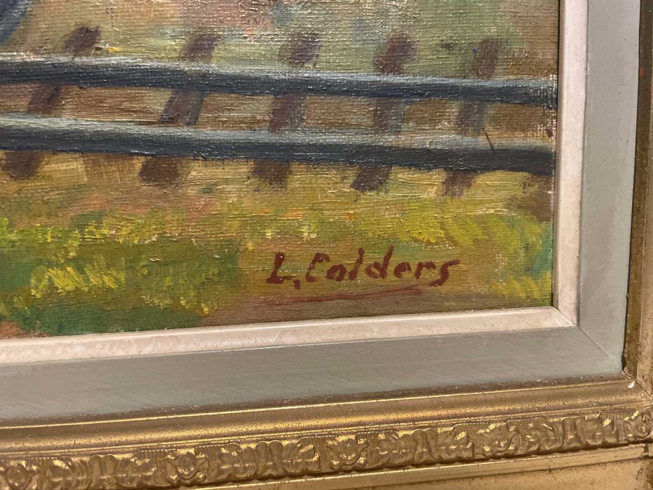Tablou, semnat L.Calders, ulei pe panza