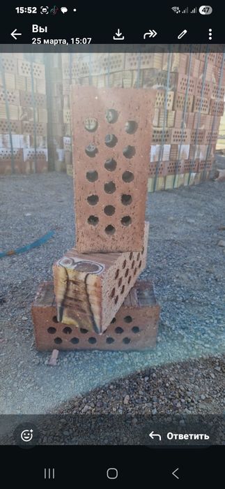 Кирпичи красный жженый