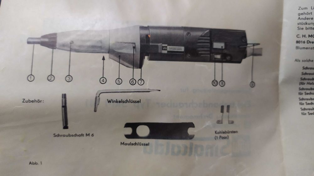 Прав електрически винтоверт VEB WMW Smalcalda SRM 141 220V