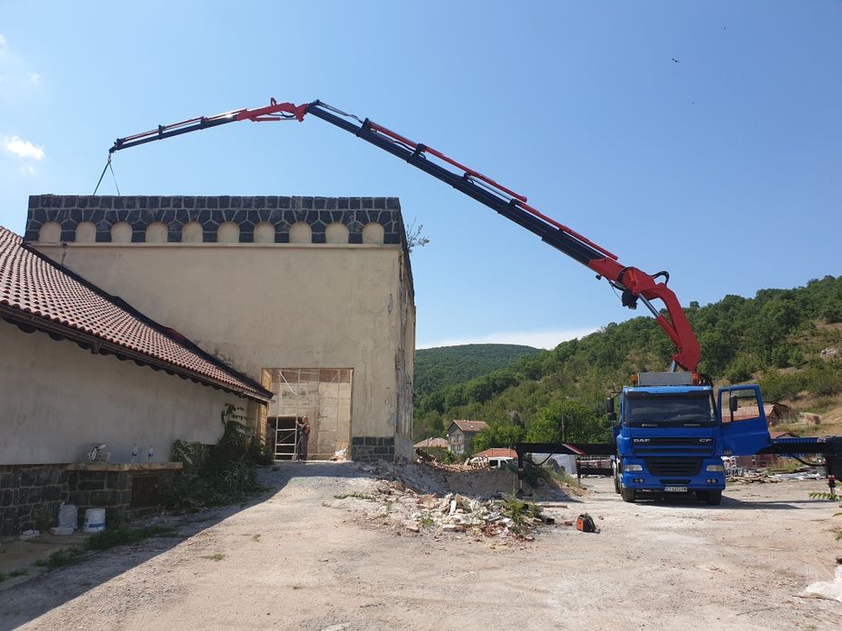 Вишка Камион с Кран и автокран под наем