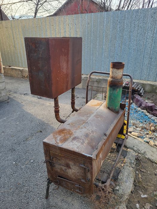 Банная печь горизонтальная