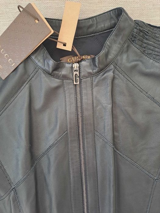 Чисто ново дамско кожено яке GUCCI