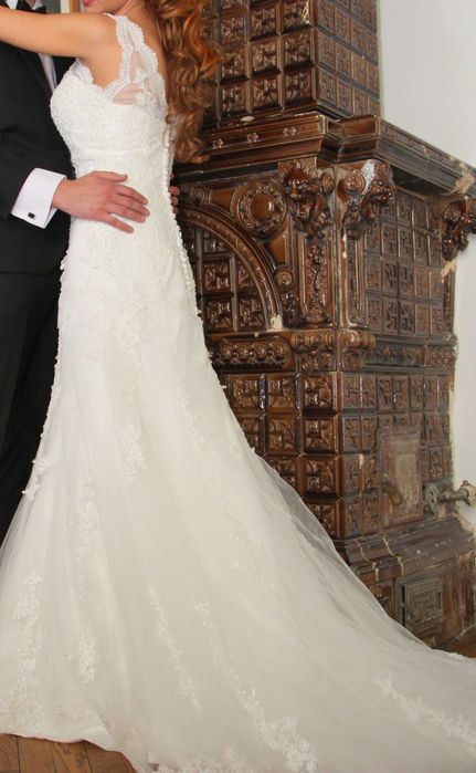 Rochie de mireasa tip sirena marime S