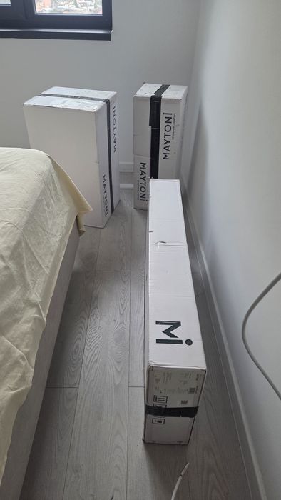 Lustra noua, alba cu globuri sticla, Maytoni Basic Form