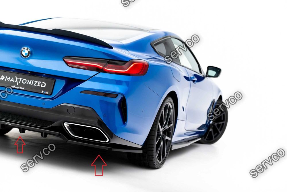 Prelungire splitter bara spate Bmw Seria 8 Coupe M-Pack G15 2018-2025 v6 - Maxton Design