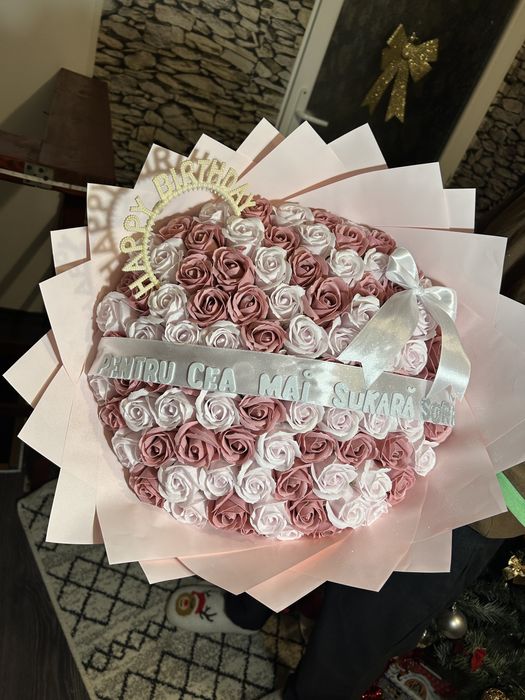 Buchet de flori din sapun