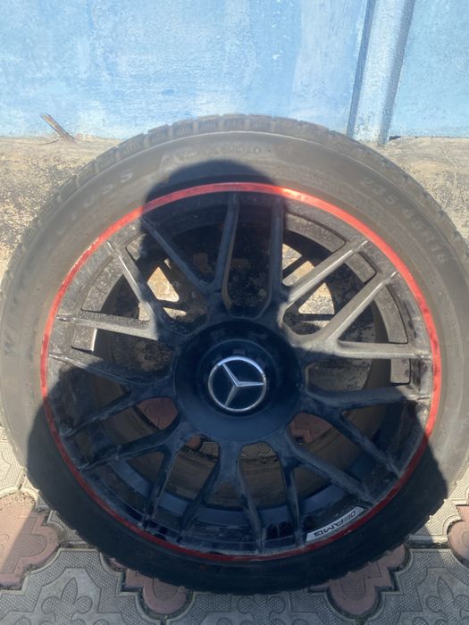 Диски с резиной на w220 r18