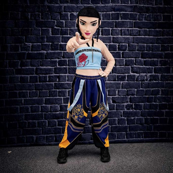 Costum mascotă anime Zoey Kpop Demon Hunters 3D fashion girl premium