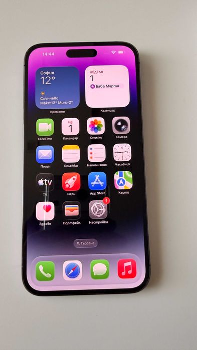 iPhone 14 Pro Max 128GB, Deep Purple |КАТО НОВ| Гаранция до 08.02.2027
