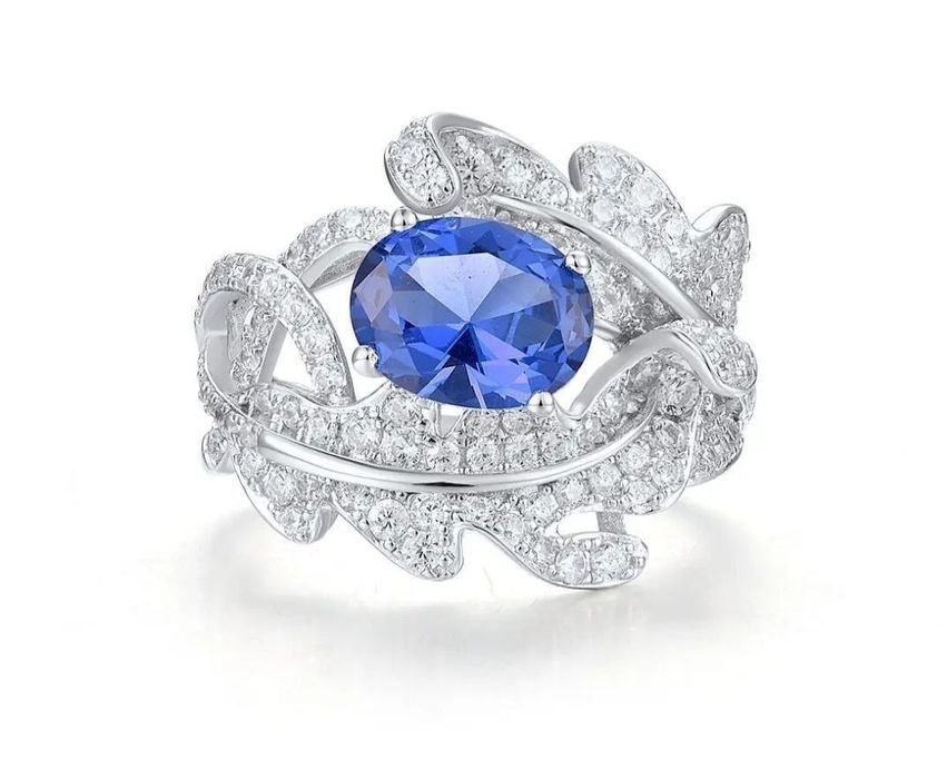 Кольцо серебро шпинель