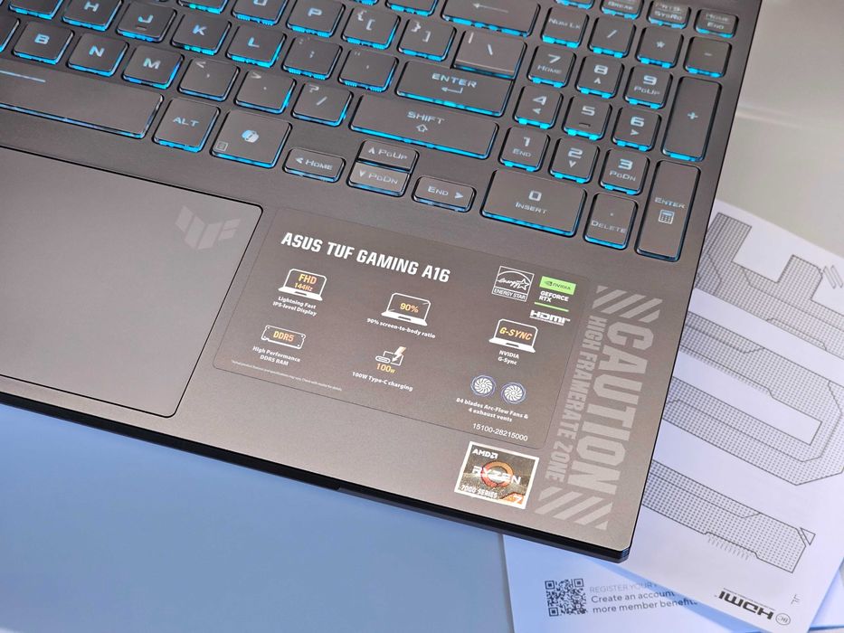 ПРОДАМ Asus TUF A16 FA607NUG Игровой Ноутбук Ryzen™7-7445HS и RTX4050.