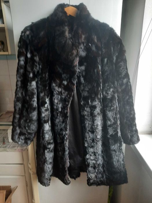 Дамско кожено палто от визон