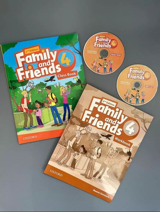 Доставка. Family and Friends 0-6 level class book + workbook + диск