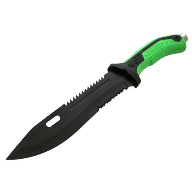 Cutit de vanatoare IdeallStore®, Spike Trap, 32 cm, negru