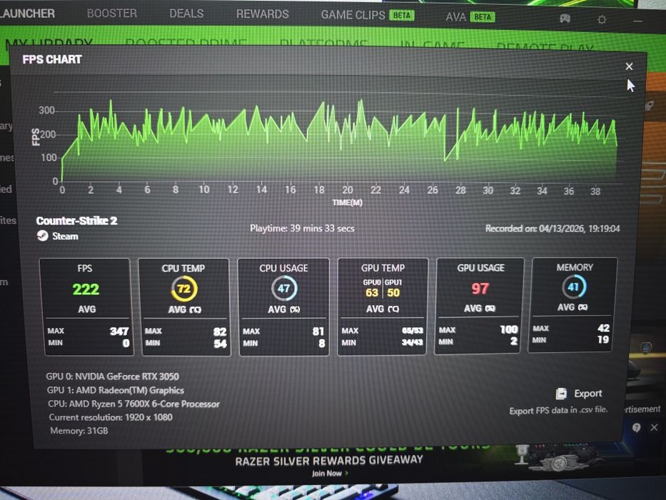 RTX 3050 palit 6гб