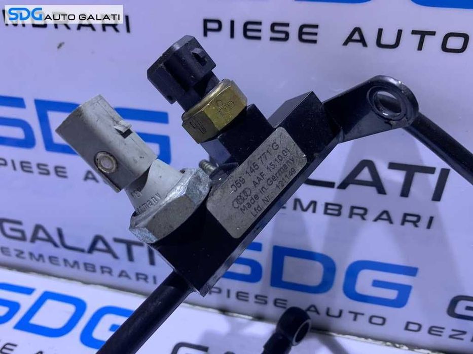 Conducta Teava Ulei cu Senzor Senzori Turbo Turbina Turbosuflanta VW Passat B5.5 2.5 TDI V6 AKN 2001 - 2005 Cod 059145771G [D0383]