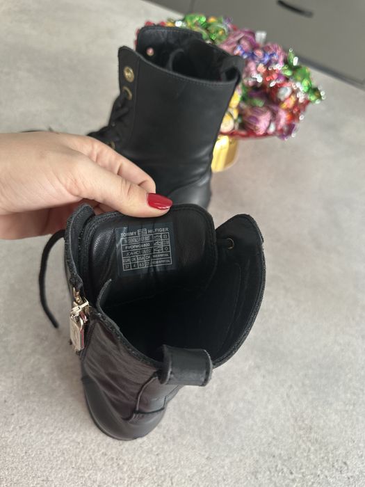 Ghete de piele tommy hilfiger