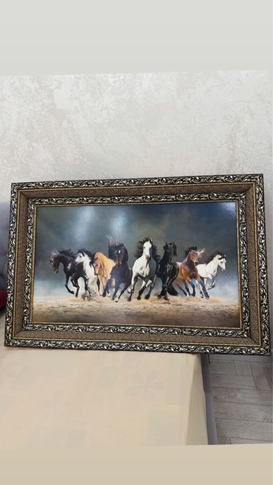 Продам картину с лошадью 120х80
