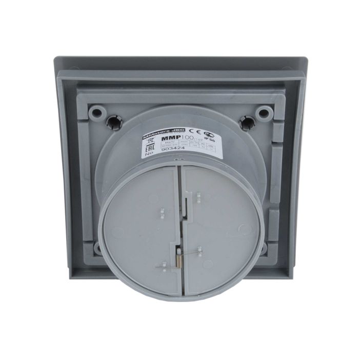 Вентилатор за баня пластмаса Сребро с клапа Турбо дебит 169м3/ч