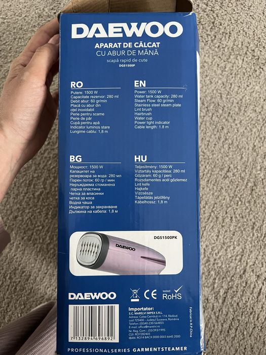 Aparat de calcat de mana cu abur