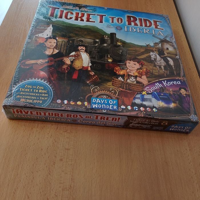 Разширение за настолна игра Ticket to Ride: Иберия и Южна Корея - неразопакована
