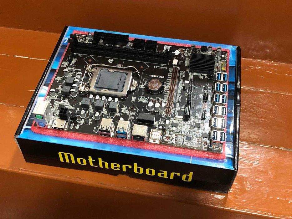 Материнская плата BTC B250C - на 12 видеокарт