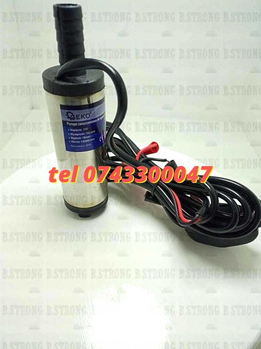 Pompa Electrica Auto Submersibila 12v 12 Lmin 38mm Transfer Combu