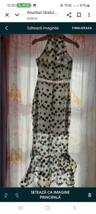 Rochie casual evenimente cu trena XS/S