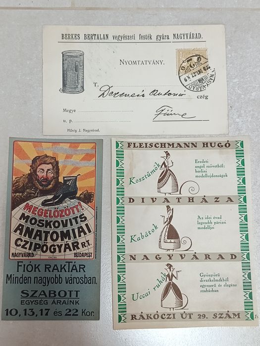 Reclama, fluturase, antica nagyvarad oradea