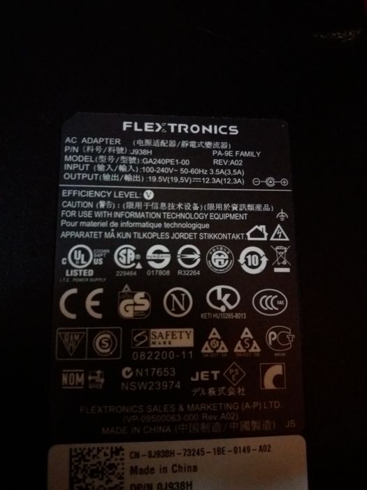 Incarcator Dell / Alienware 19.5V 12.3A