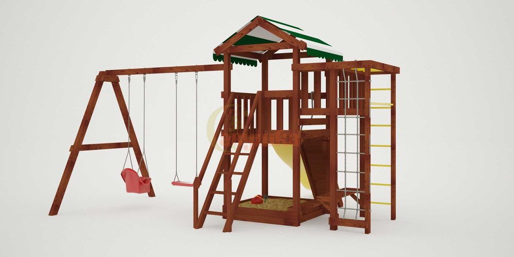 Детская площадка Савушка Мастер 3 (Махагон)