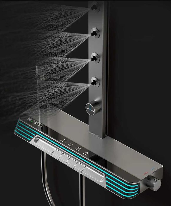 Модерен хидромасажен душ с дисплей и LED подсветка D38