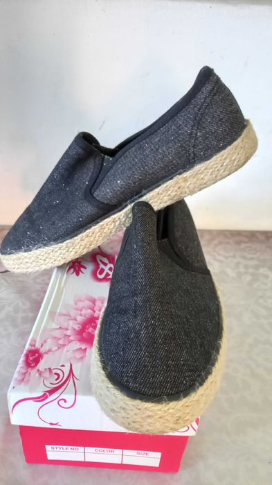 espadrile negre dama