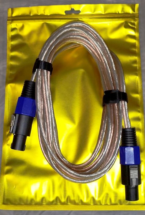 КАБЕЛЯ Speakon. Новые. Шнур для колонок. Для колонки. Кабель аппарат