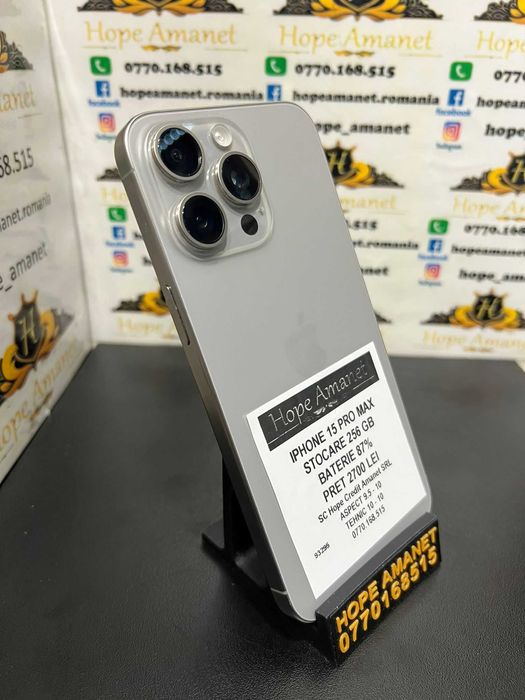 Hope Amanet P3 Iphone 15 pro max / 256 gb / 87% baterie