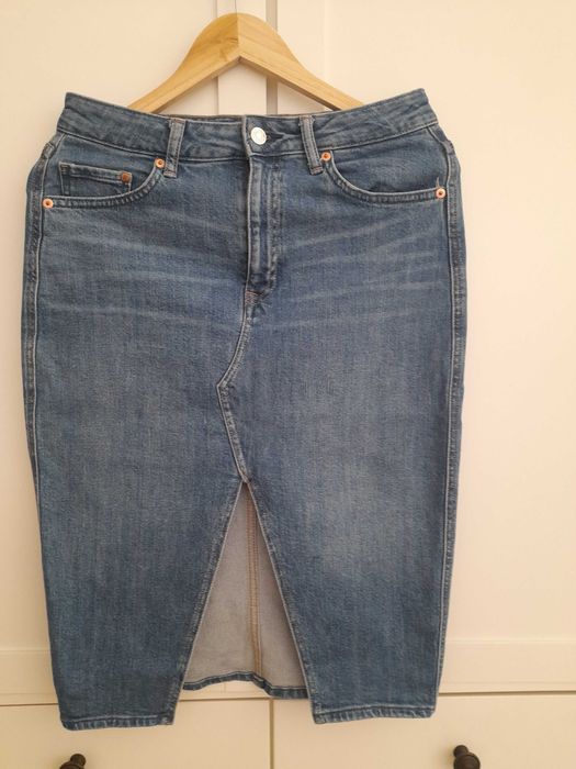 Fusta blugi, H&M, 50 lei