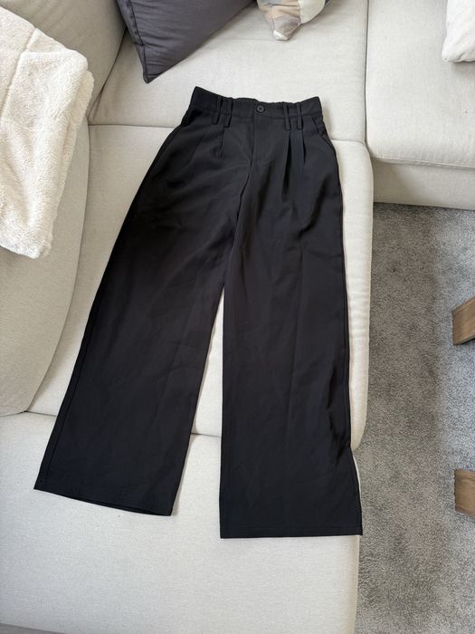 Черен панталон с висока талия